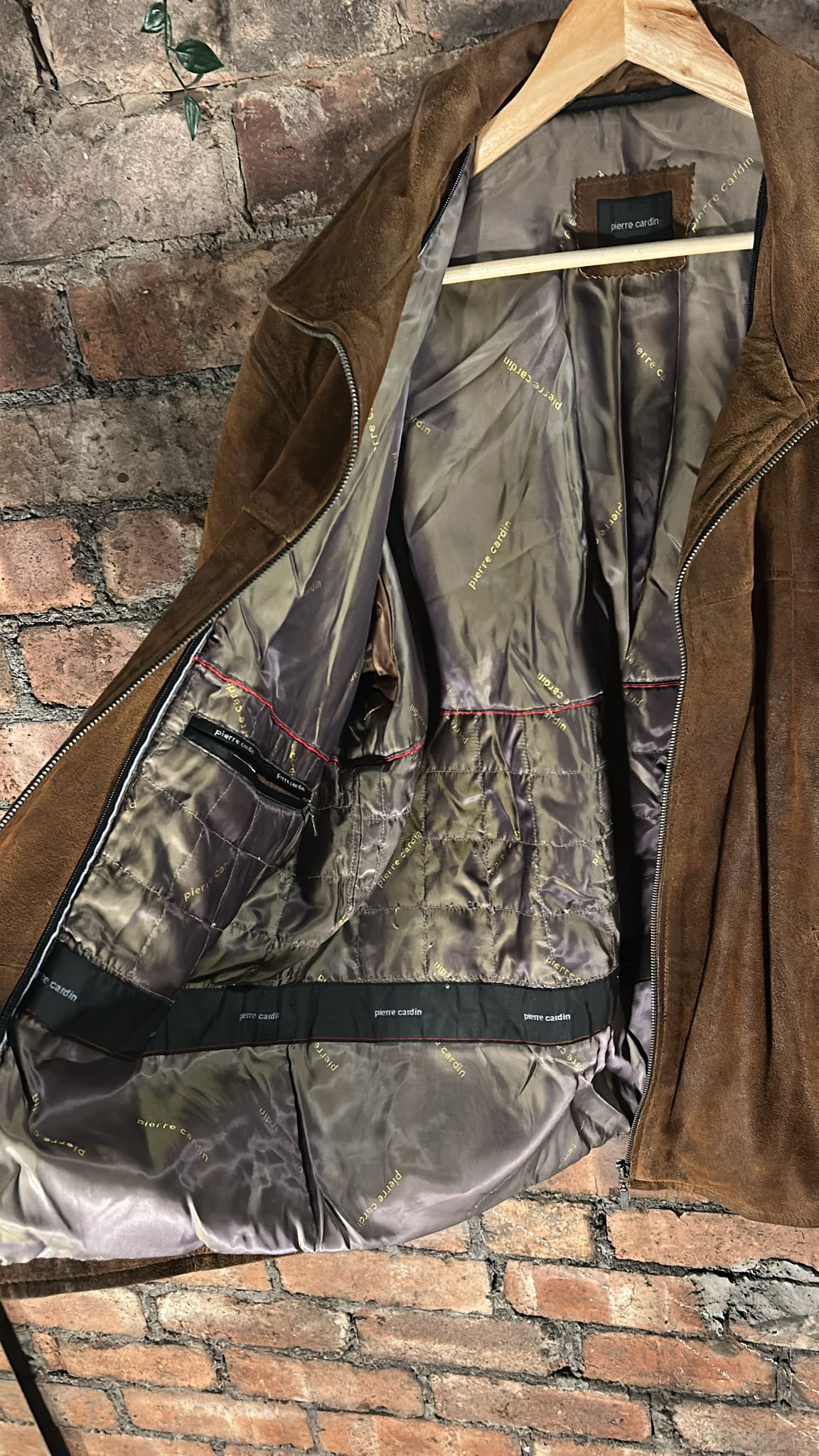 Brown Suede Bomber Jacket