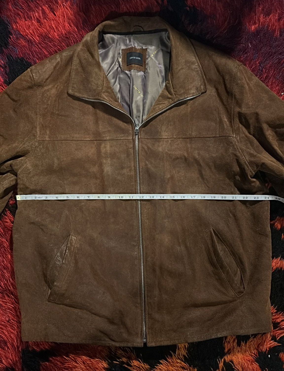Brown Suede Bomber Jacket