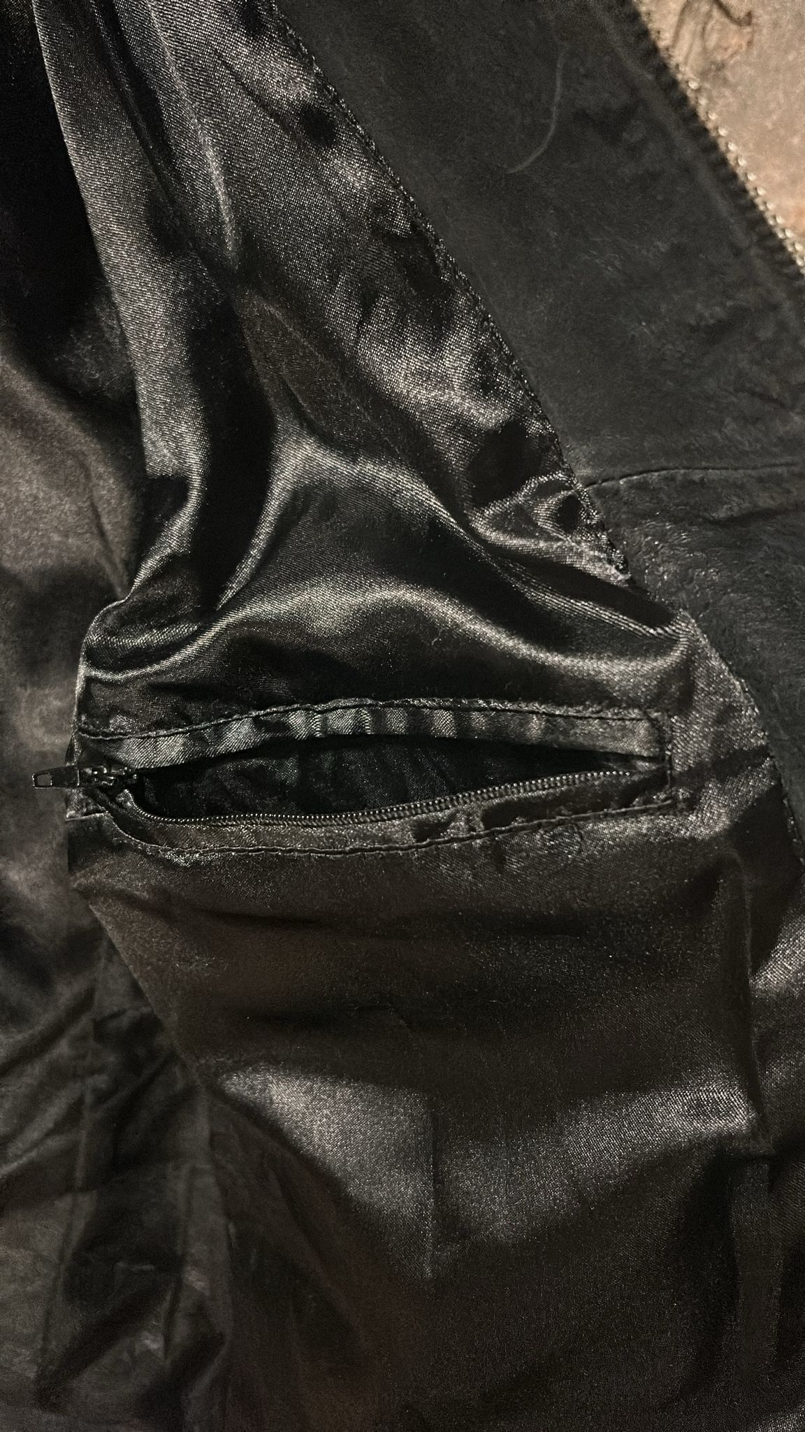 90s style leather jacket