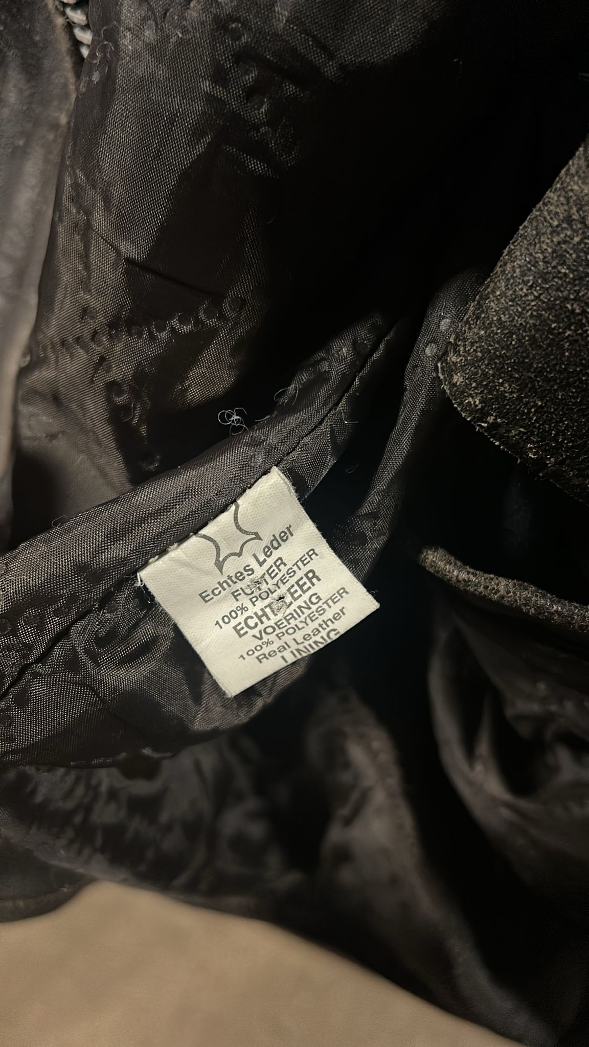 Dark brown leather waistcoat