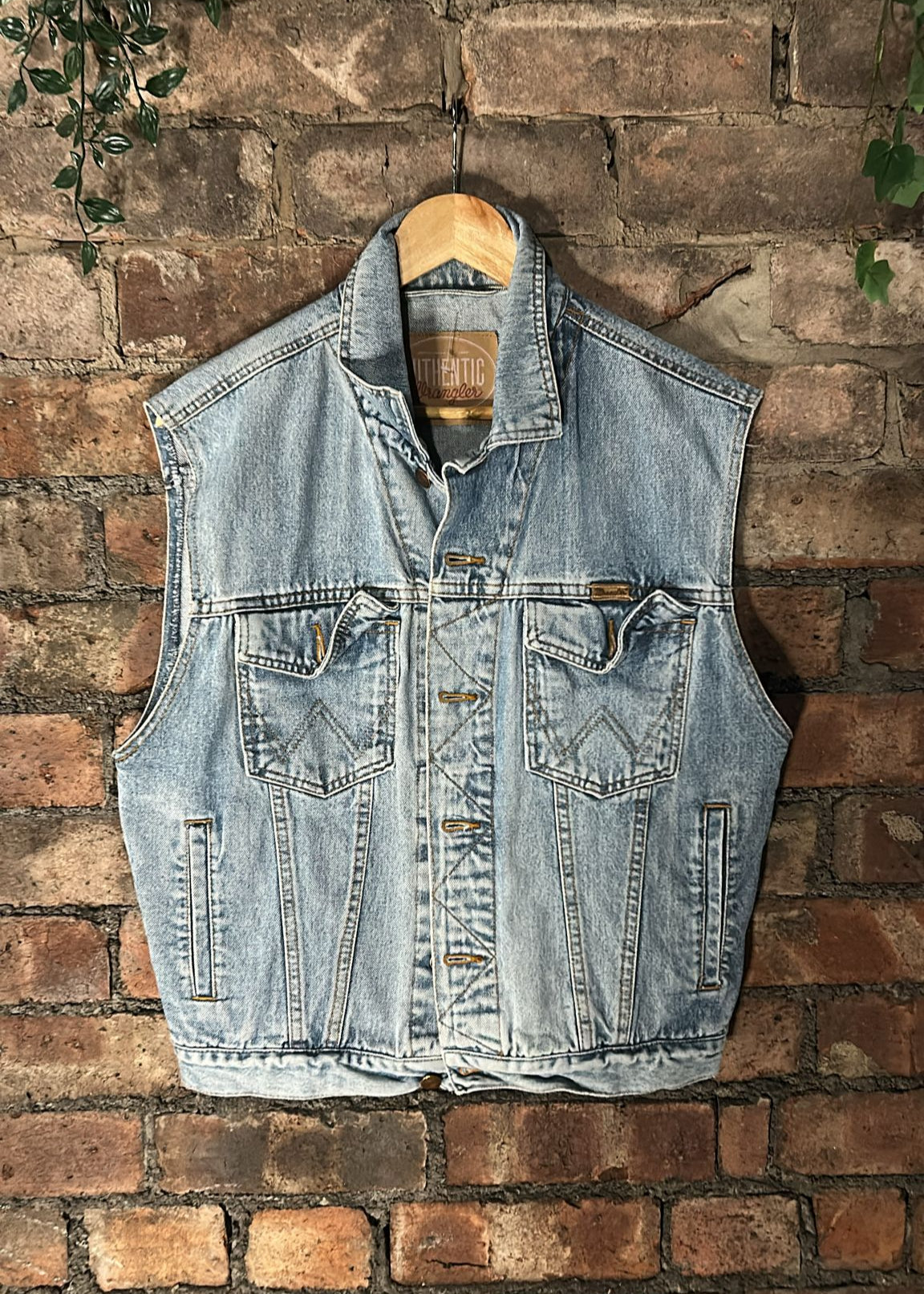 Wrangler sleeveless denim jacket