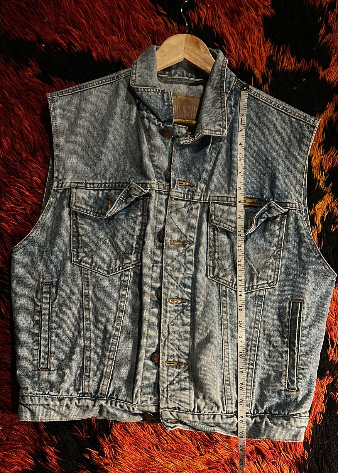 Wrangler sleeveless denim jacket