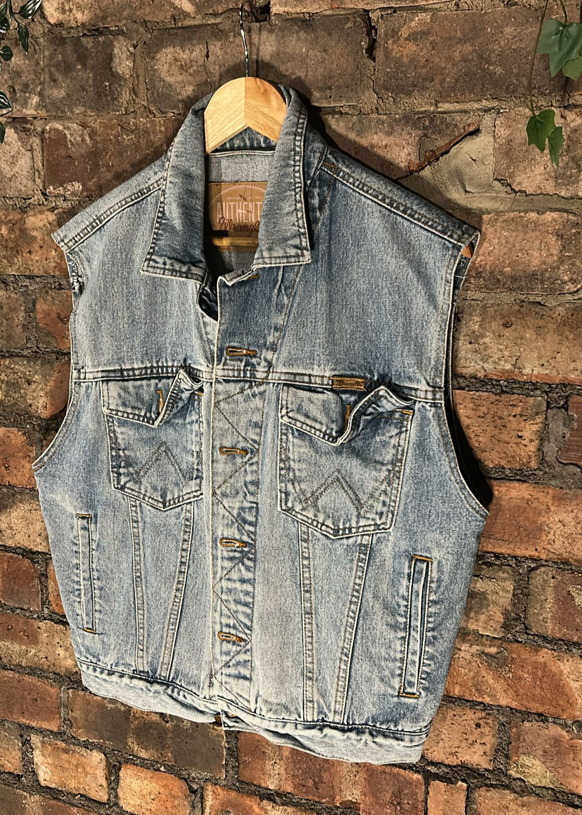 Wrangler sleeveless denim jacket