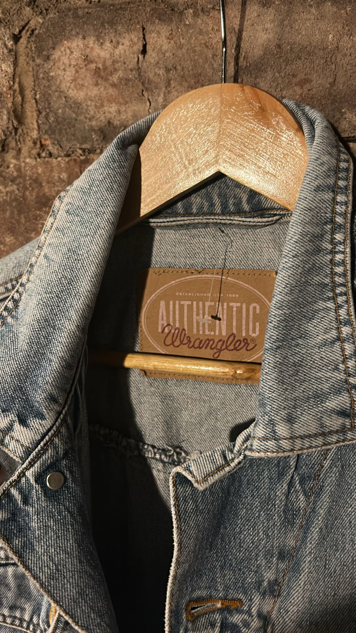 Wrangler sleeveless denim jacket