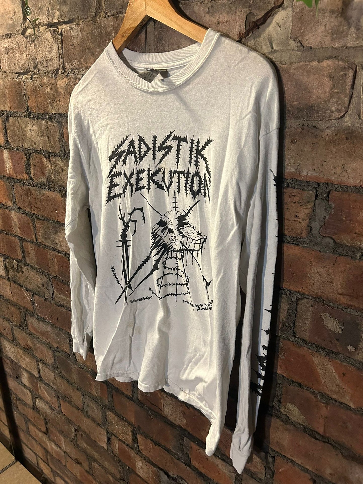 Sadistik exekution white long sleeve band Tshirt