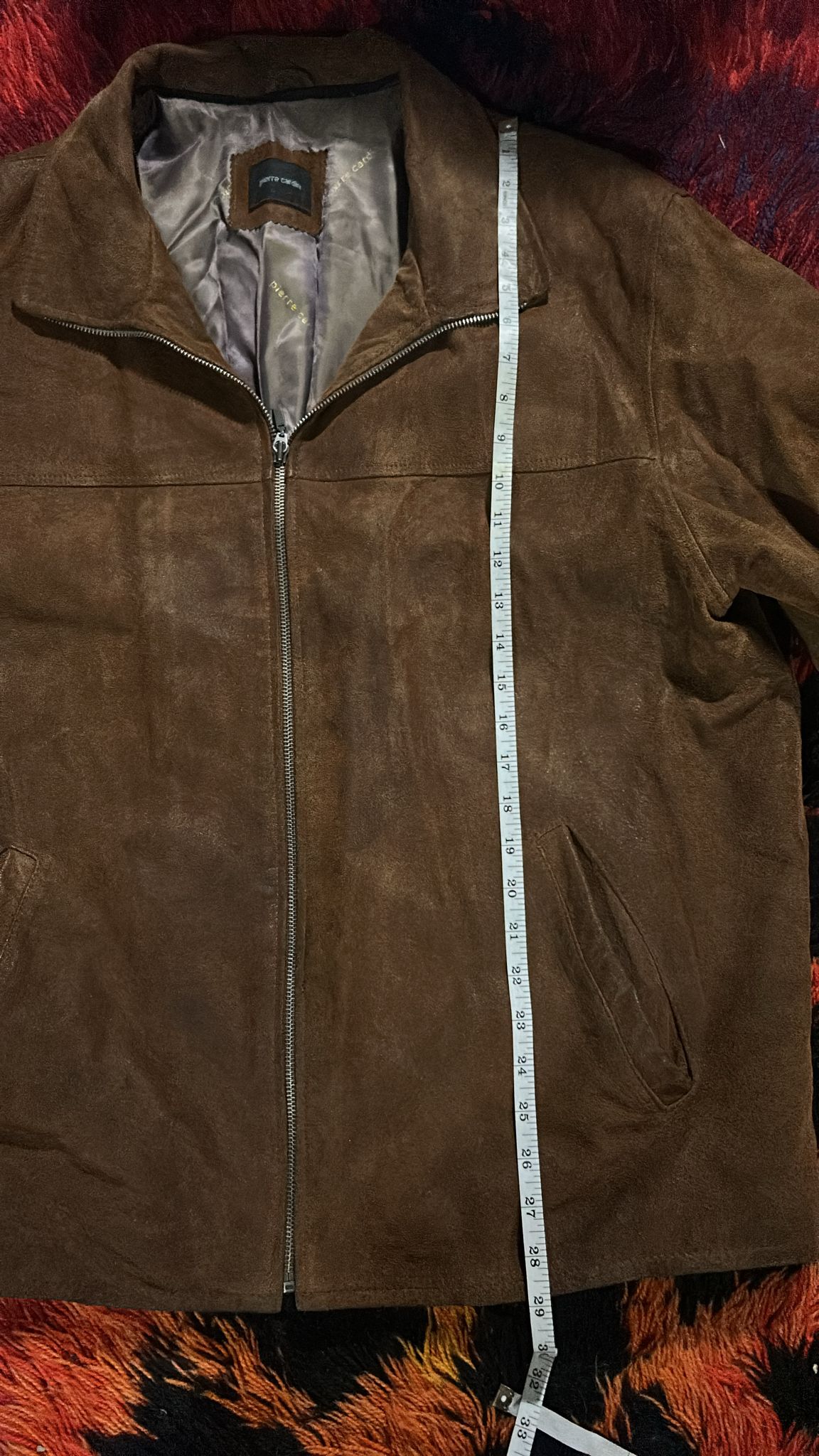 Brown Suede Bomber Jacket