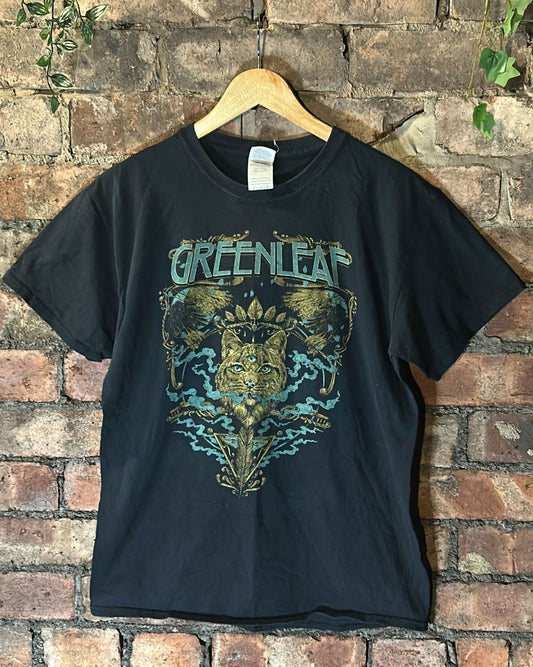 Green leaf band tshirt