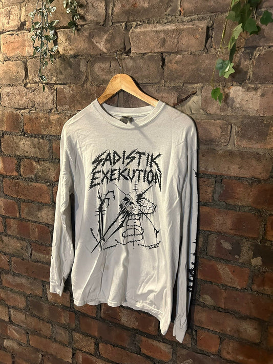 Sadistik exekution white long sleeve band Tshirt