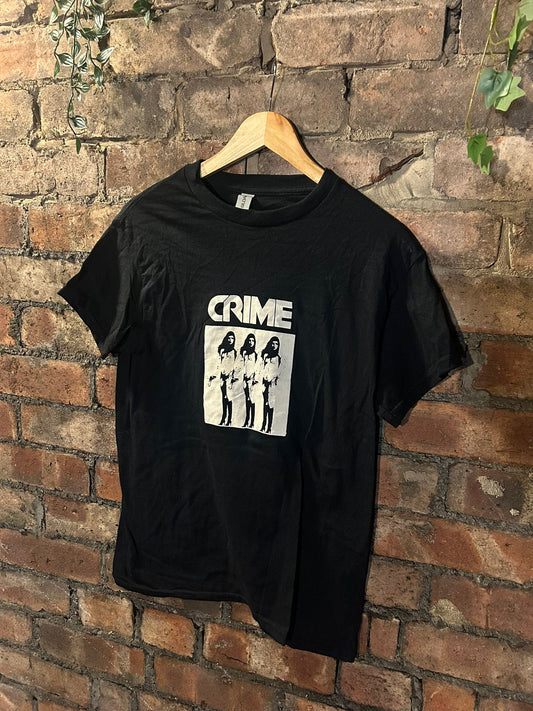 Crime printed band tshirt