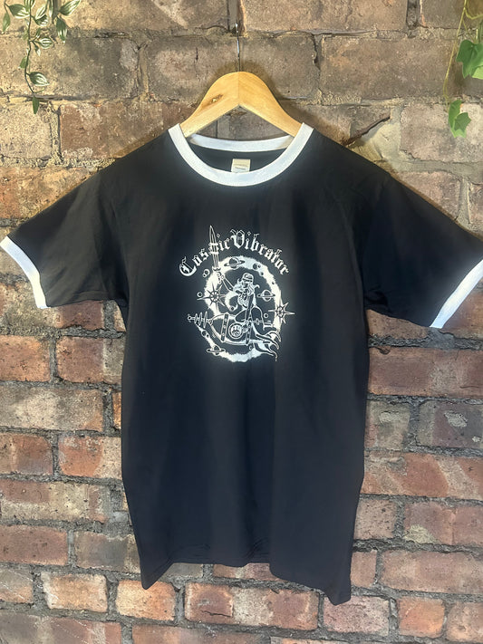 Cosmic Vibrator Logo Ringer Tshirt